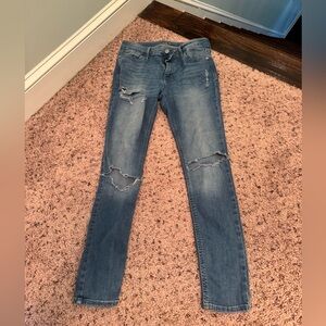 Old navy Light Blue Distressed Skinny Jeans